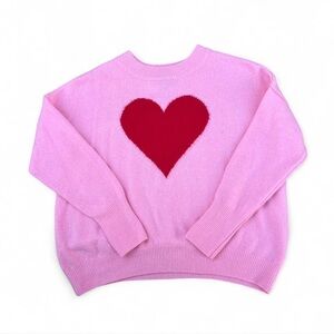 CeCe Pink Sweater with Red Heart